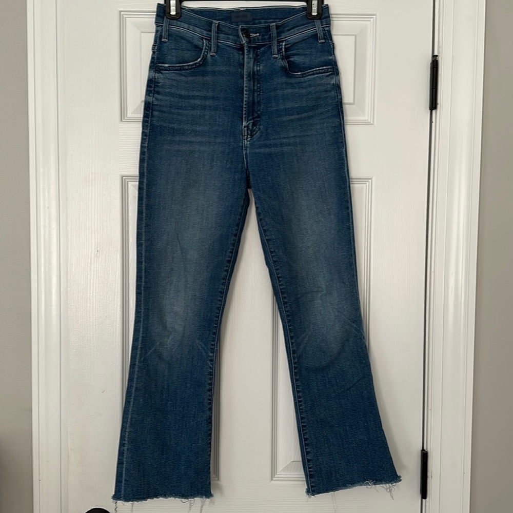 Mother denim The Hustler Ankle Fray/Sorry I’m Staring size 26